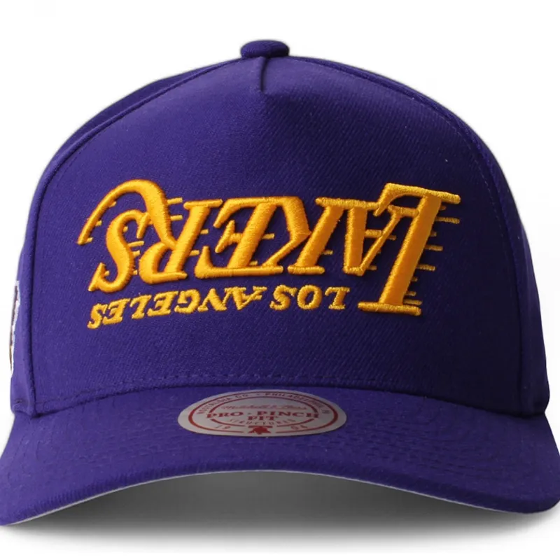 Purple Los Angeles Lakers Upside Pro Snapback Hat