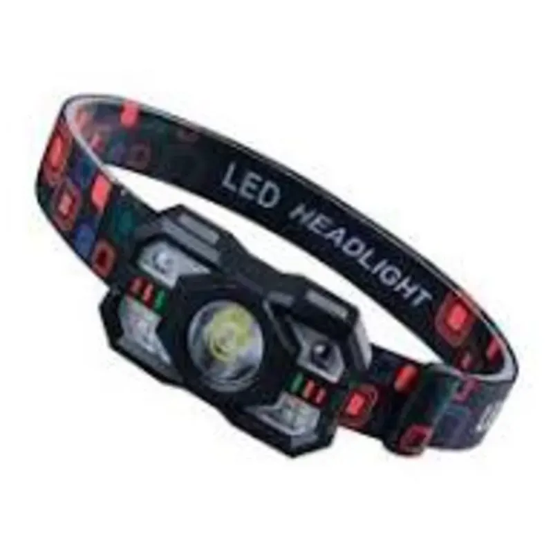 Linterna buytiti recargable tipo minero, con luz blanca, roja y banda ajustable para la cabeza
