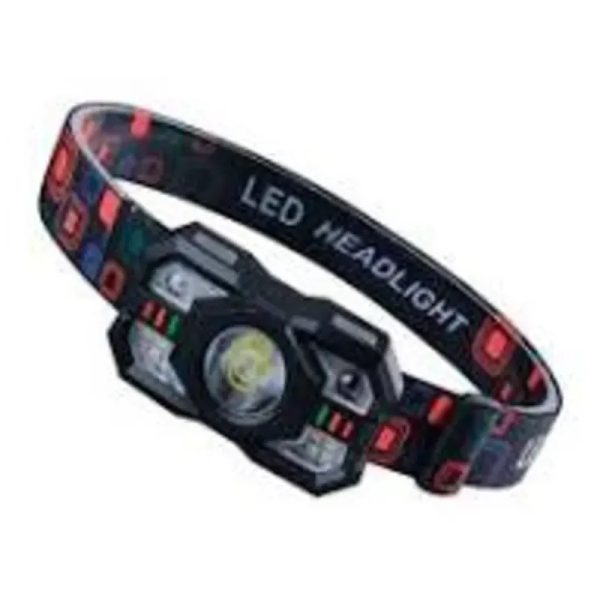 Linterna buytiti recargable tipo minero, con luz blanca, roja y banda ajustable para la cabeza