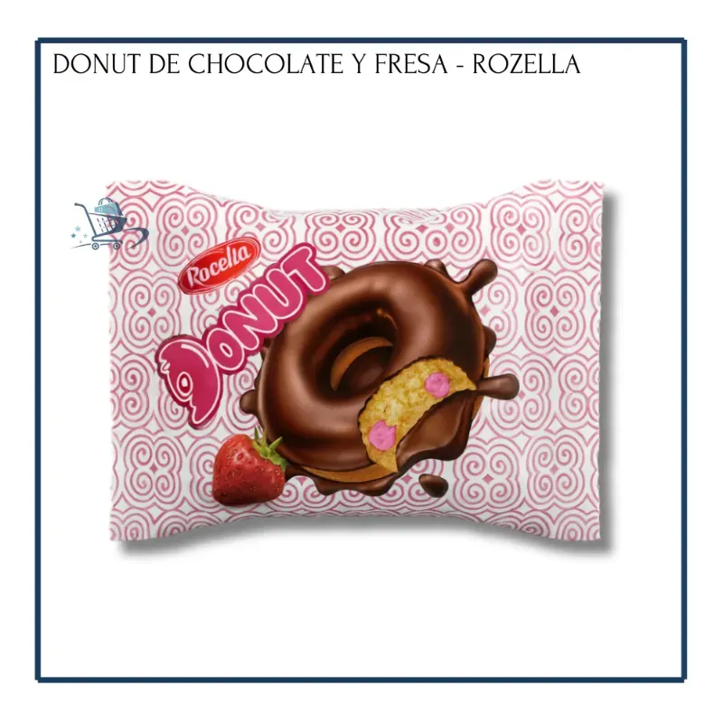Donut de Chocolate y Fresa - Rozella