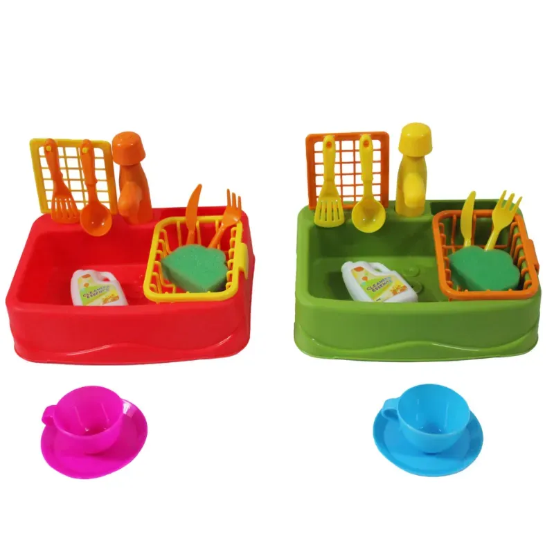 Fregadero con accesorios