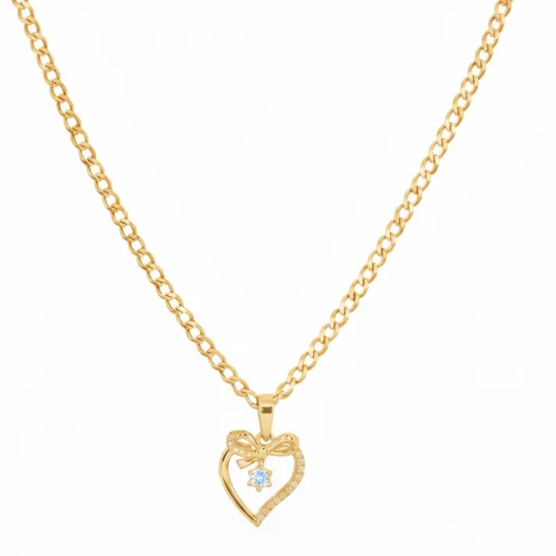 Cadena con dije de corazón