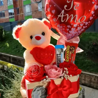 Cajita con oso
