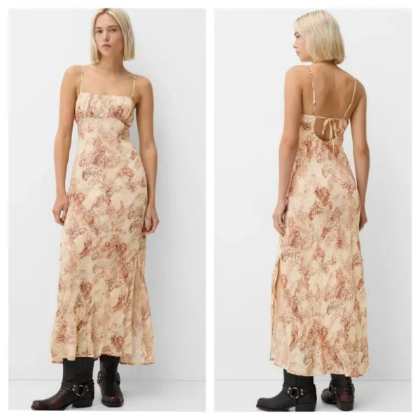 Vestido Bershka estampado
