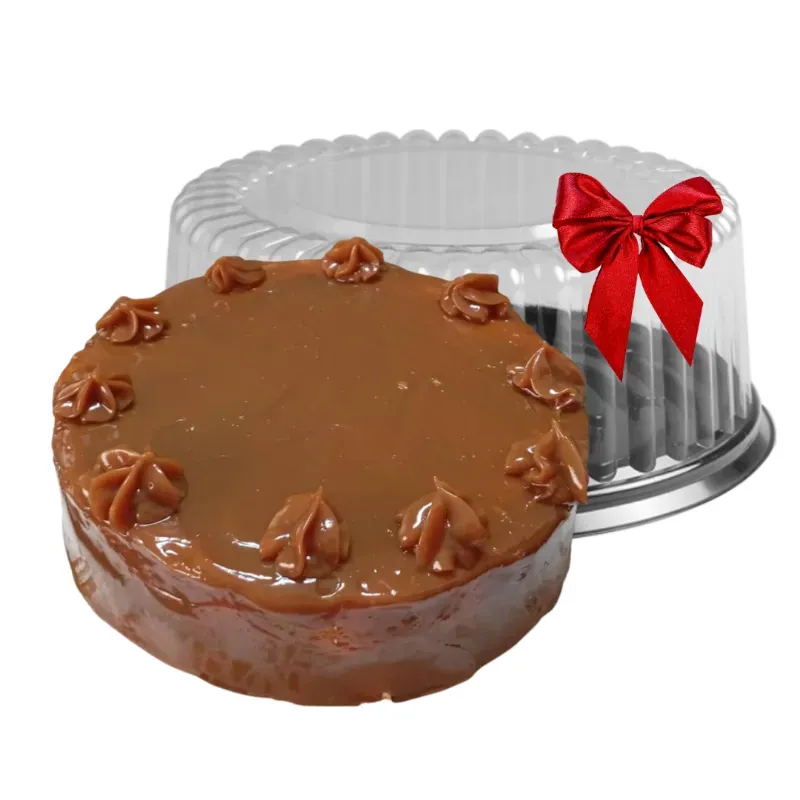 Cake de Capuccino vestido y relleno con Leche Condensada - 24x7cm (Reserva 24h)