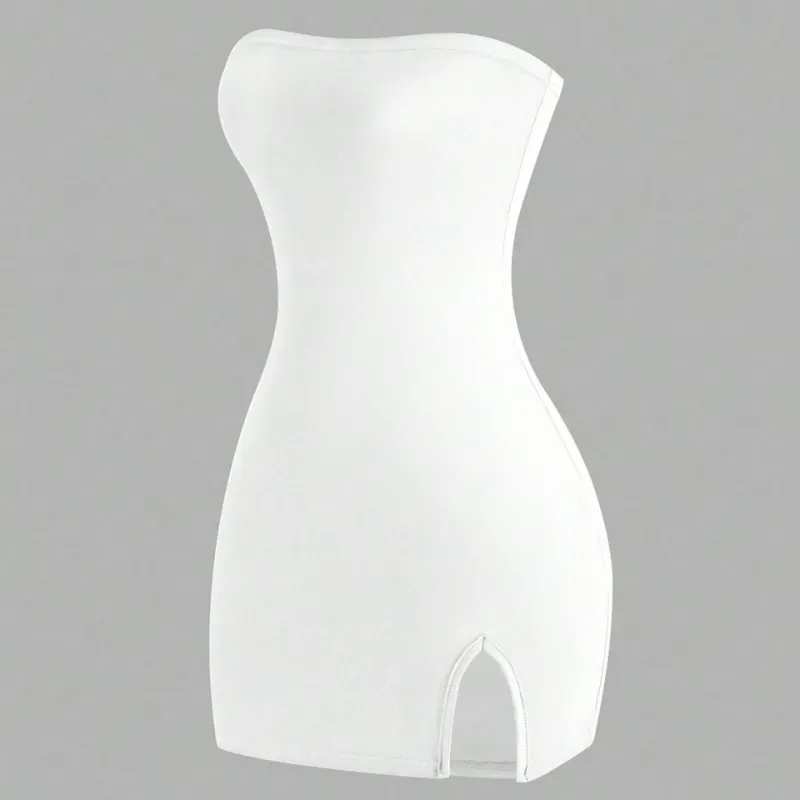 Vestido corto blanco