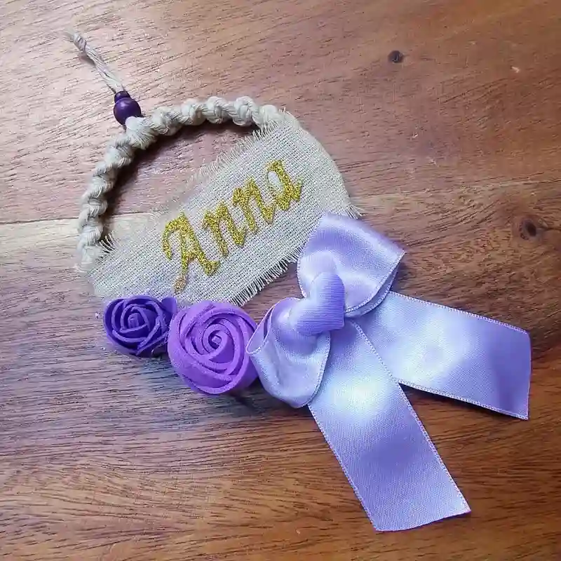 Aro macramé decorativo