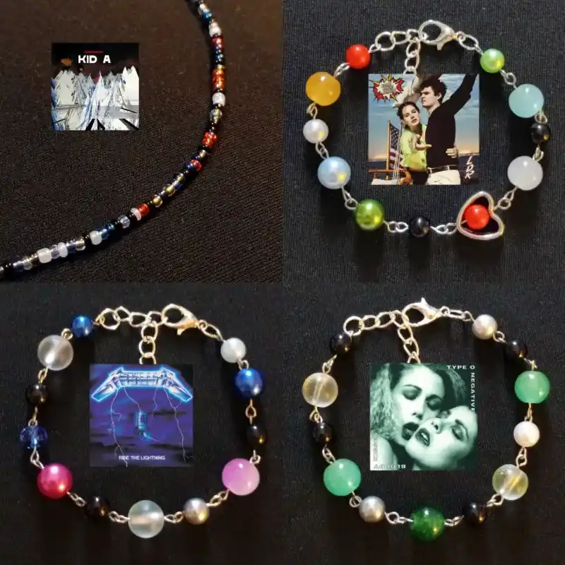 Pulseras/collares de albumes musicales