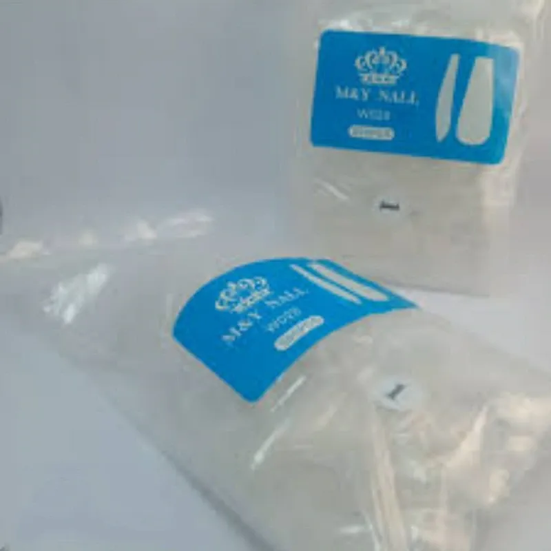 PAQUETE DE 500 UÑAS TRANSPARENTE DE SOLF GEL