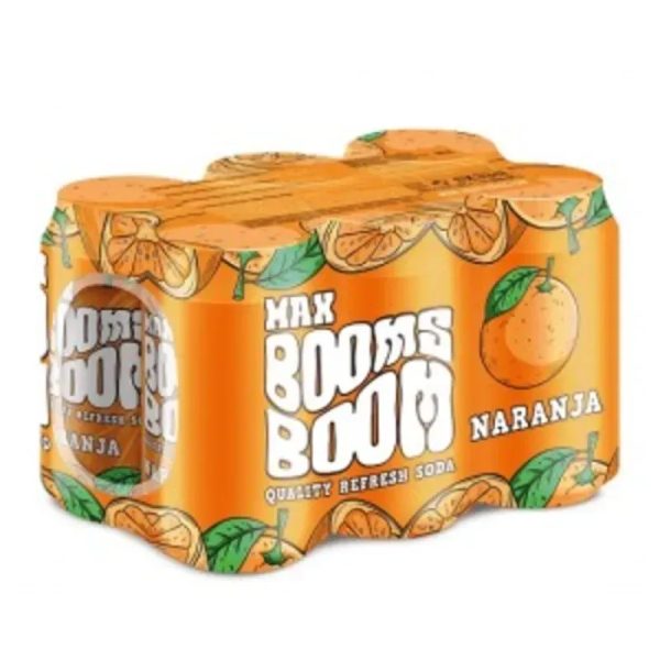 Refresco lata gaseado Blíster de 6 uds x 330 ML sabor naranja
