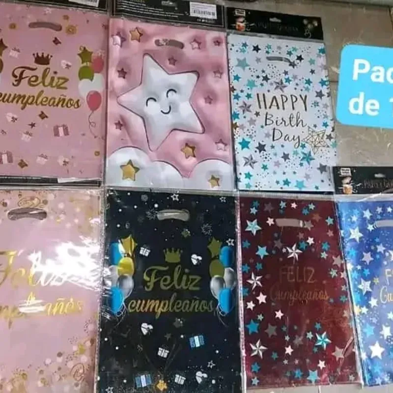 Paquete de 10 Bolsas de regalos Medianas