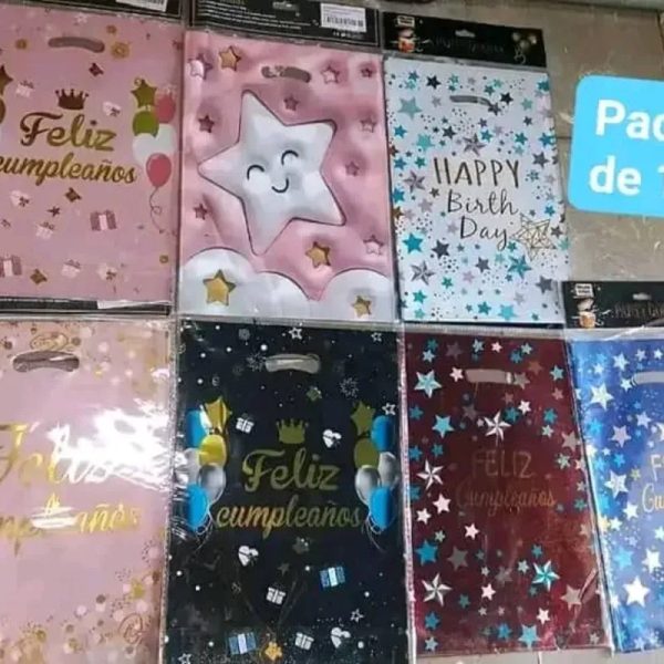 Paquete de 10 Bolsas de regalos Medianas