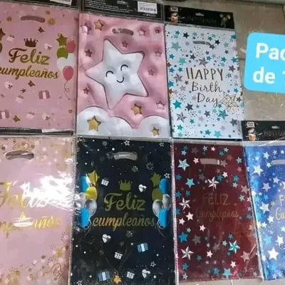 Paquete de 10 Bolsas de regalos Medianas