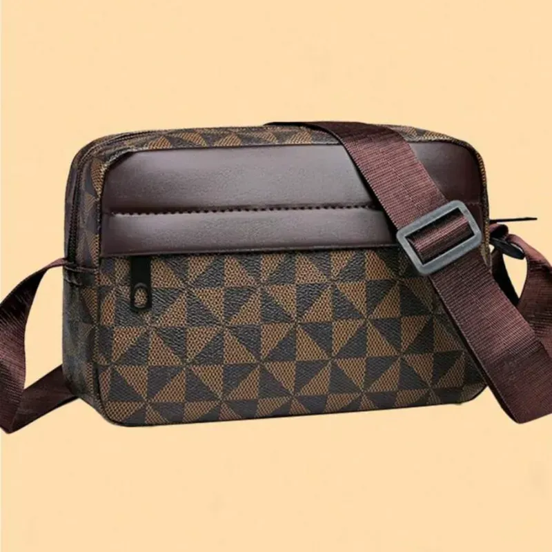 Cartera de hombre negra y carmelita