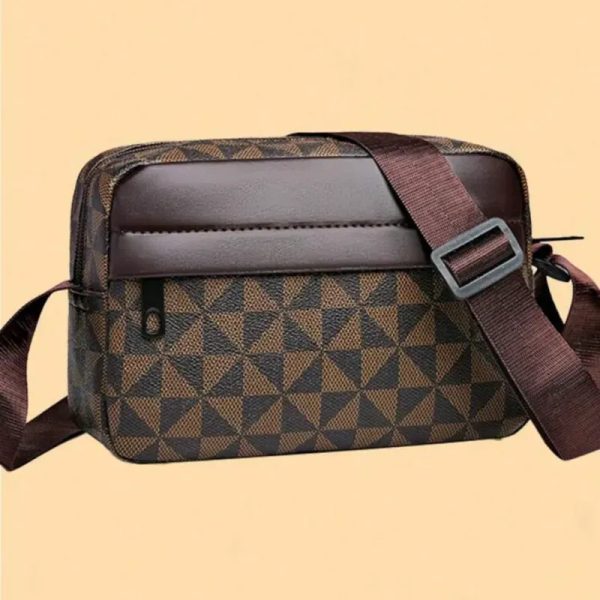 Cartera de hombre negra y carmelita