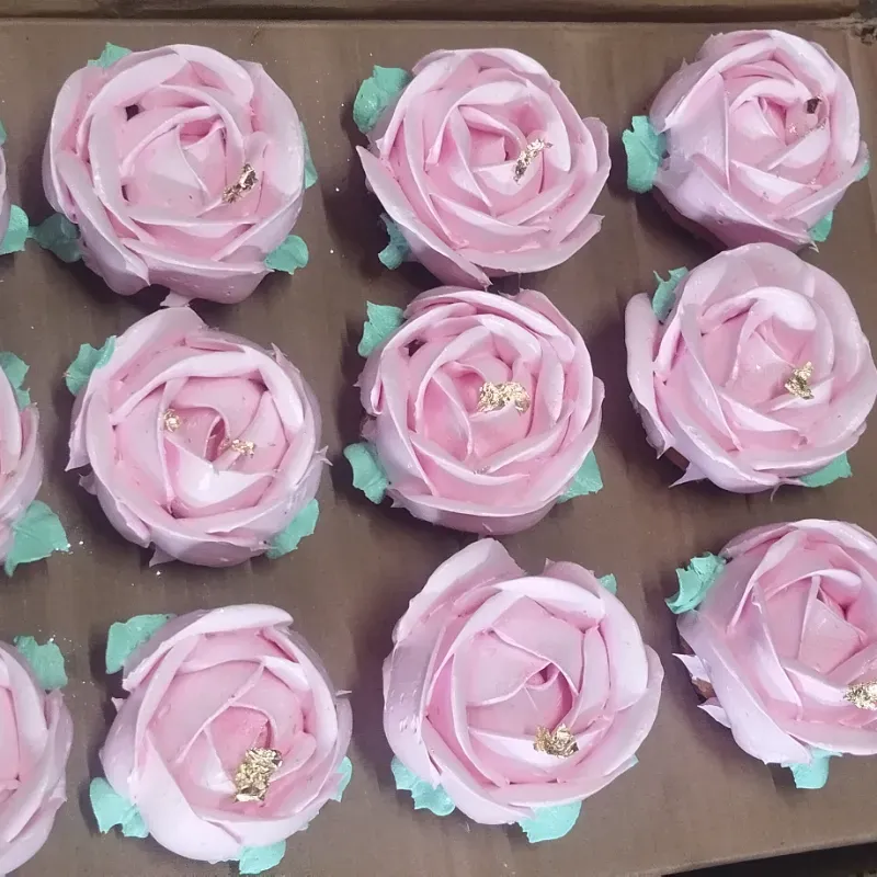 Rosas de cupcakes
