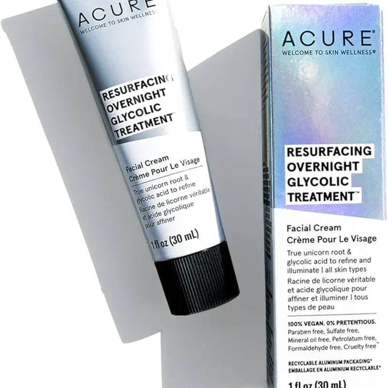 Sérum de noche Acure Acure Resurfacing Overnight Glycolic Treatment