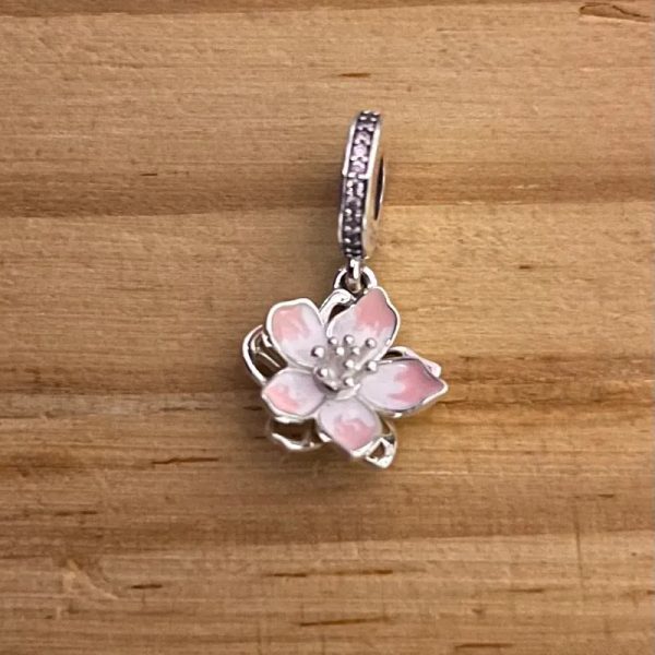 Charms Flor rosada