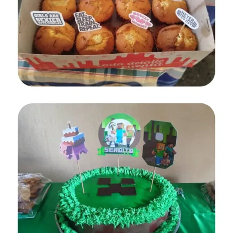 Figuritas para poner encima del cake y los dulces 