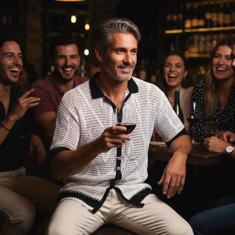 Camisa B'noir griega