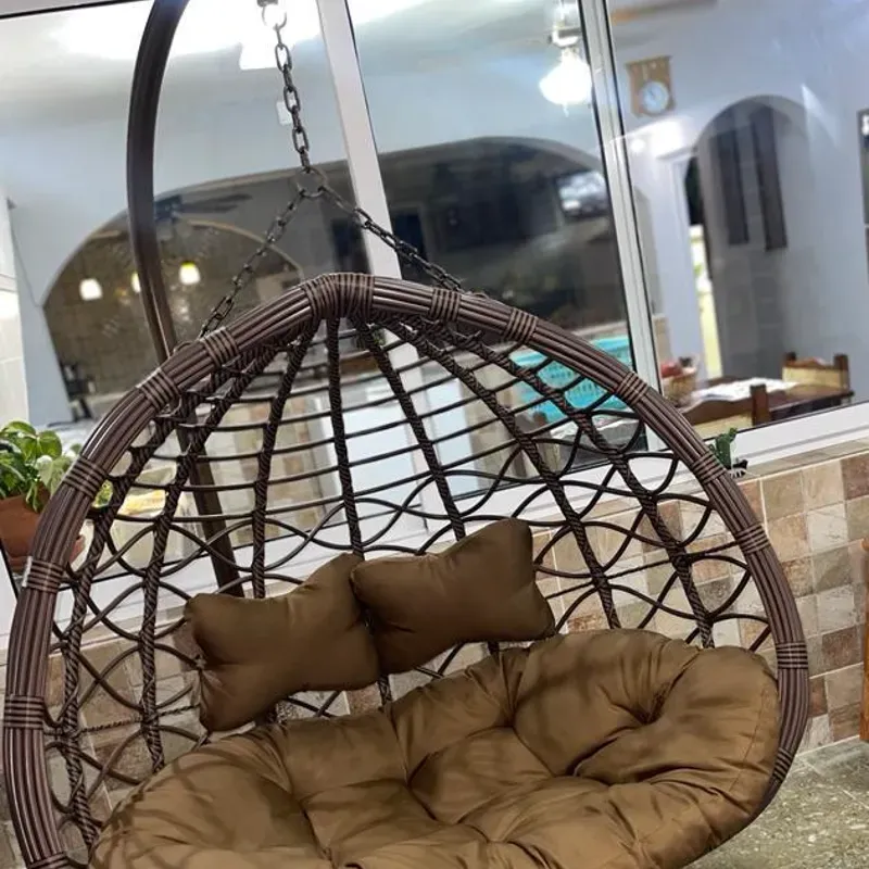 Hamaca doble con mensajería incluida.