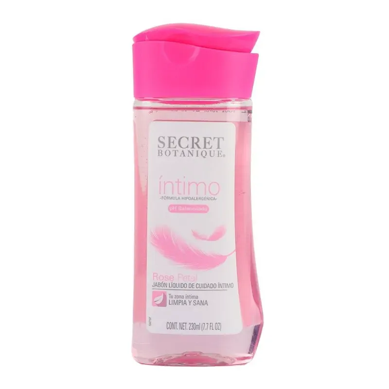 Jabón líquido de pétalos de rosas  para el cuidado íntimo , Secret Botanique