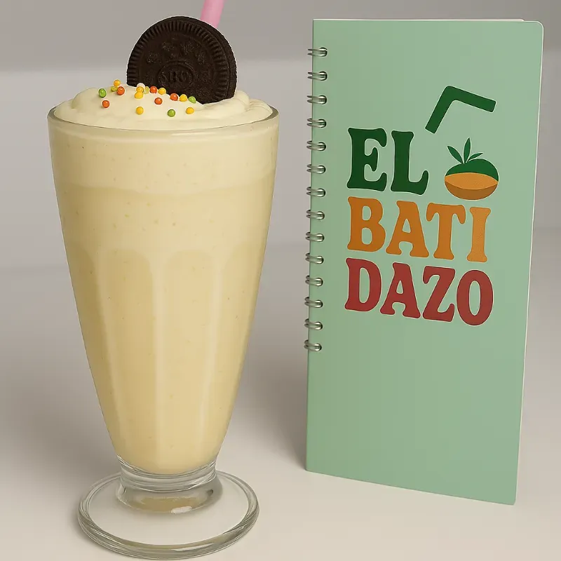 Batido de helado de mantecado