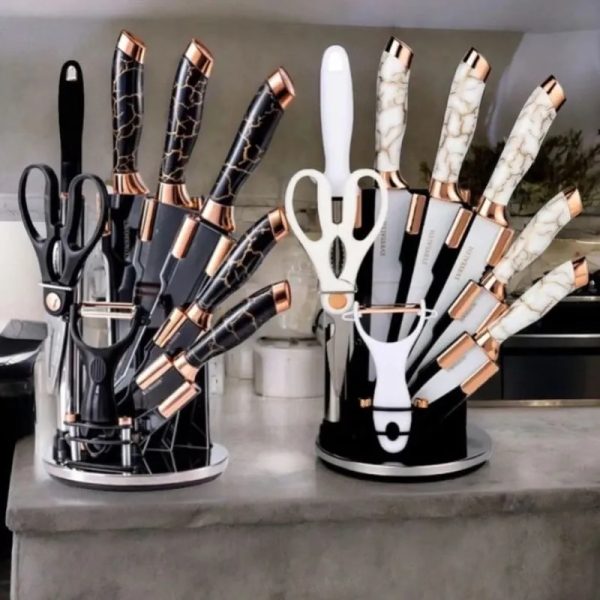 Set de cuchillos con base giratoria