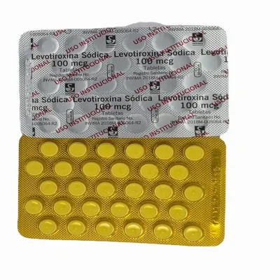LEVOTIROXINA SODICA IMPORTADA (25t,100mg)(VENCIO 2-26 REBAJADA X LA FECHA)