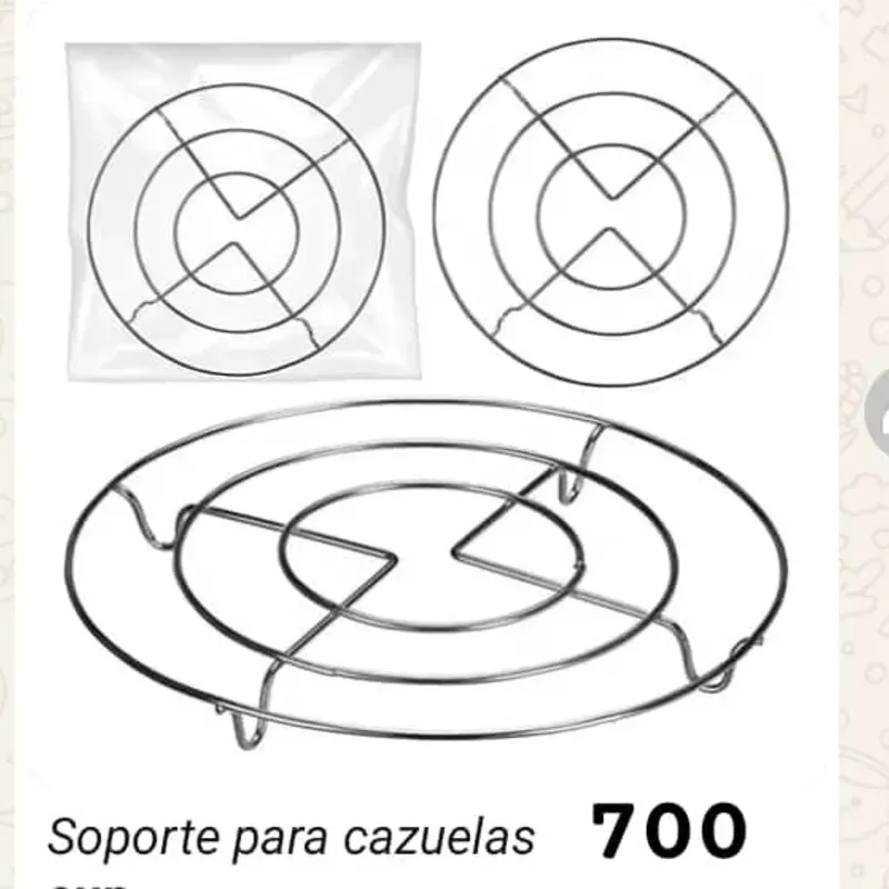 Soporte o esterilla para apoyar calderos calientes