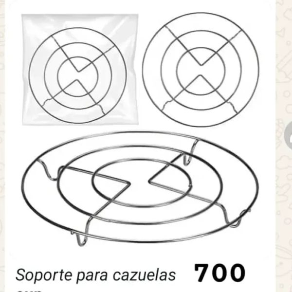 Soporte o esterilla para apoyar calderos calientes
