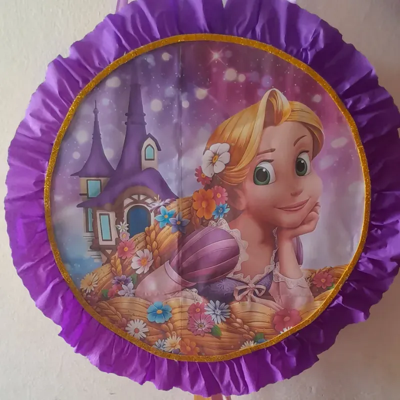 Piñata circulo Rapunzel
