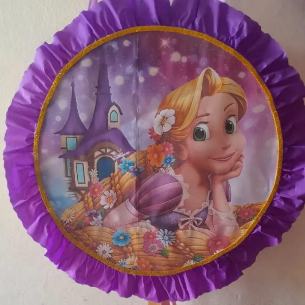 Piñata circulo Rapunzel