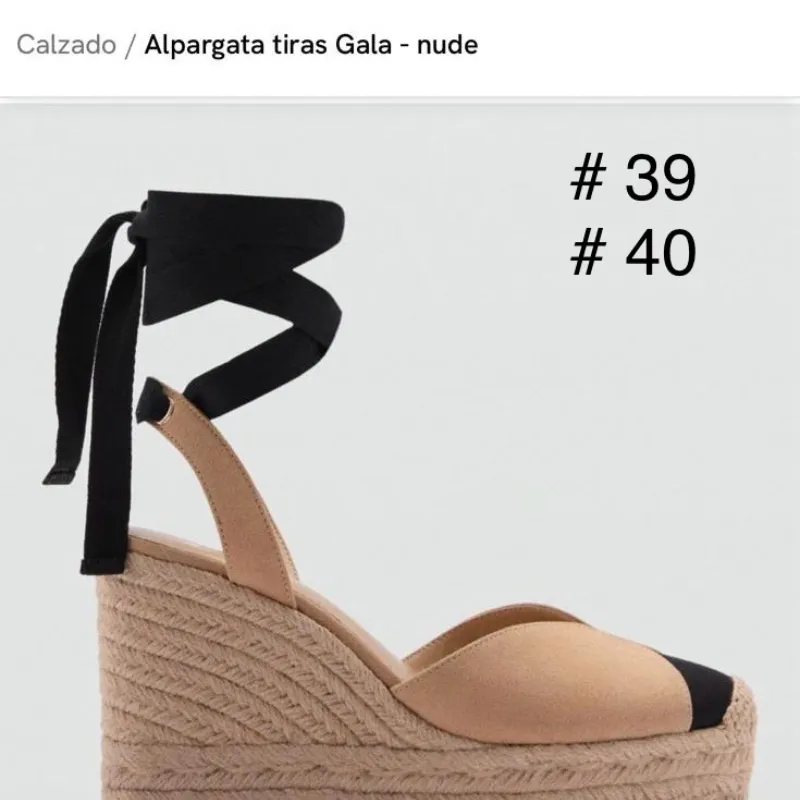 Alpargatas cuña alta MANGO