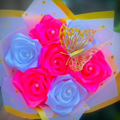 Rosa y blanco 