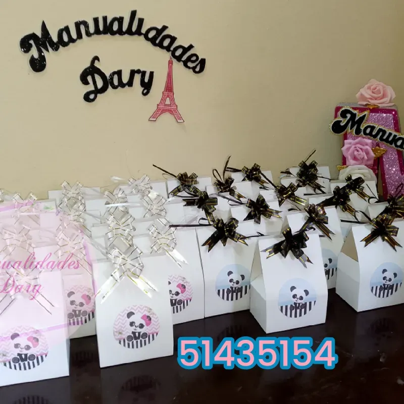 Cajitas para confituras lazo