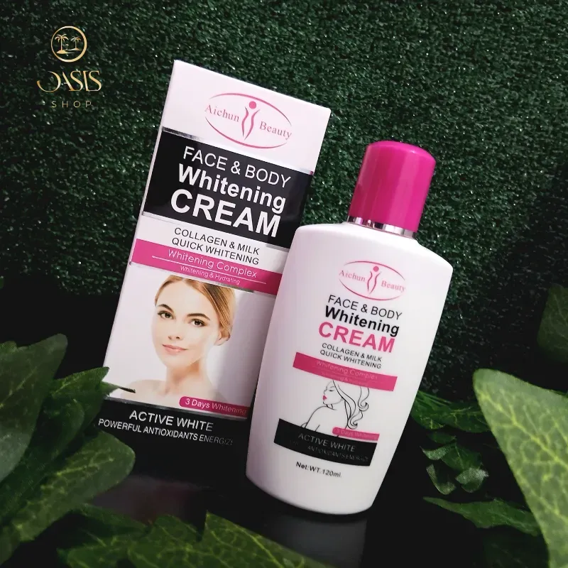 Crema blanqueadora para rostro y cuerpo