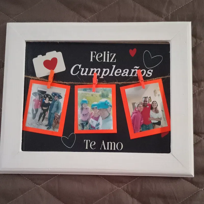 Cuadro personalizado Feliz cumpleaños