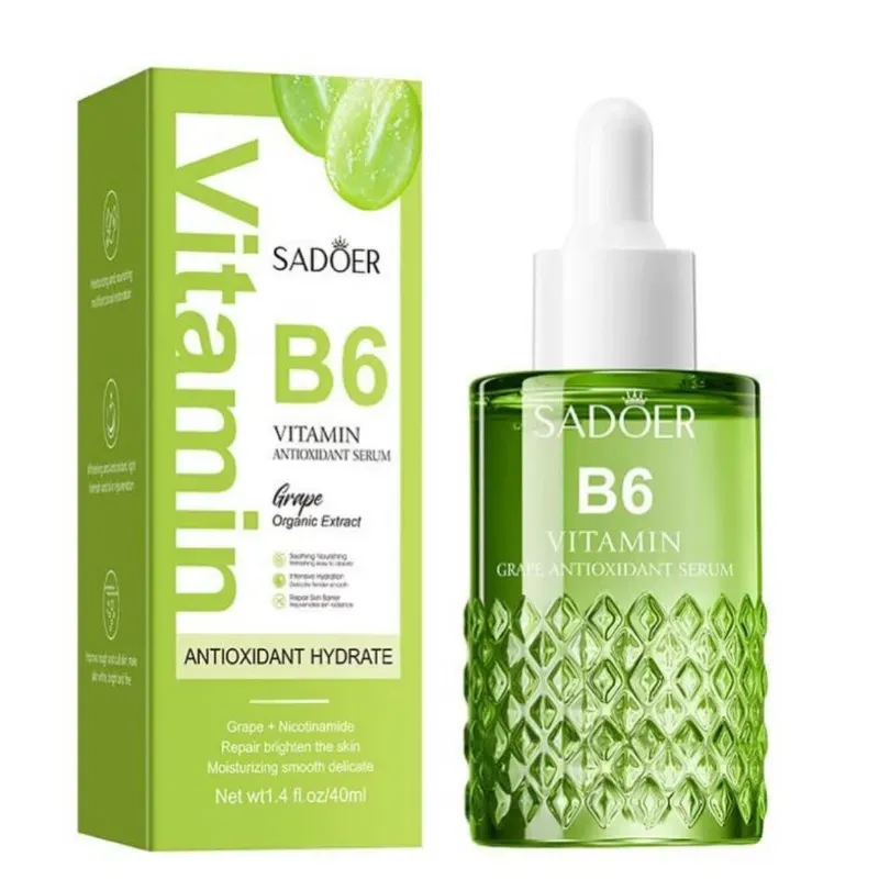 Serum Sadoer con vitamina B6, niacinamida y uvas 
