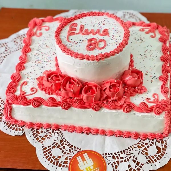 Cake rectangular de dos niveles