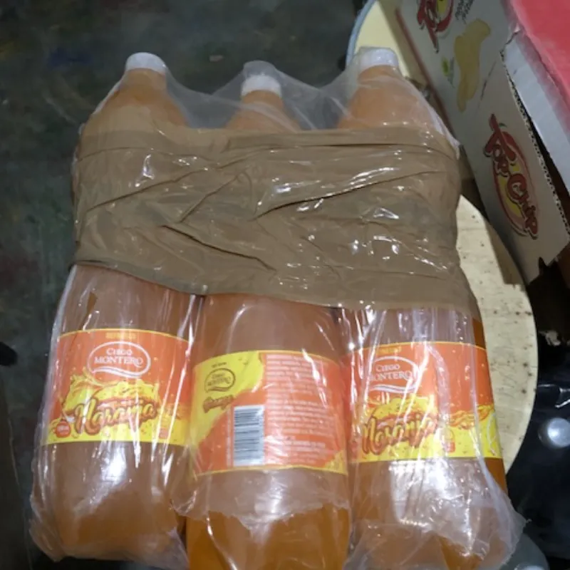 Blister de 6 pomos de refresco Naranja 1.5 litros