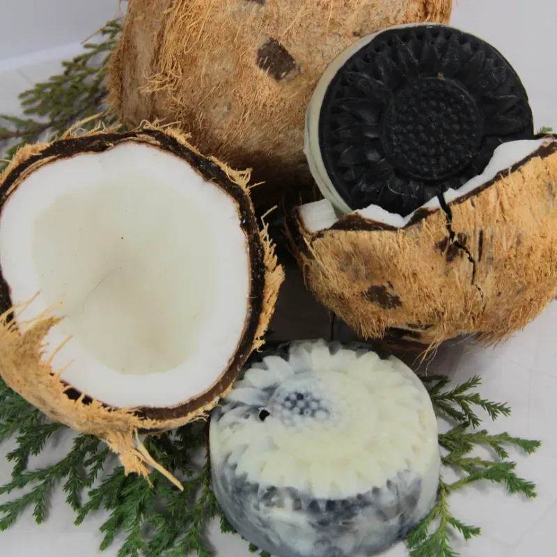 Jabón de carbón y leche de coco 100g