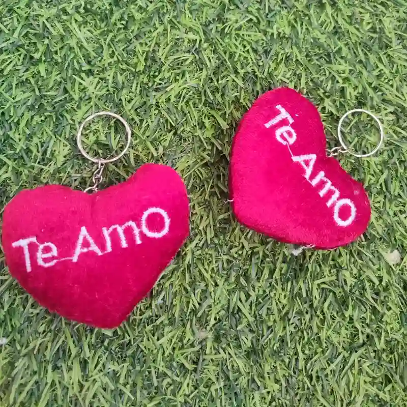 Llavero de corazón Te amo