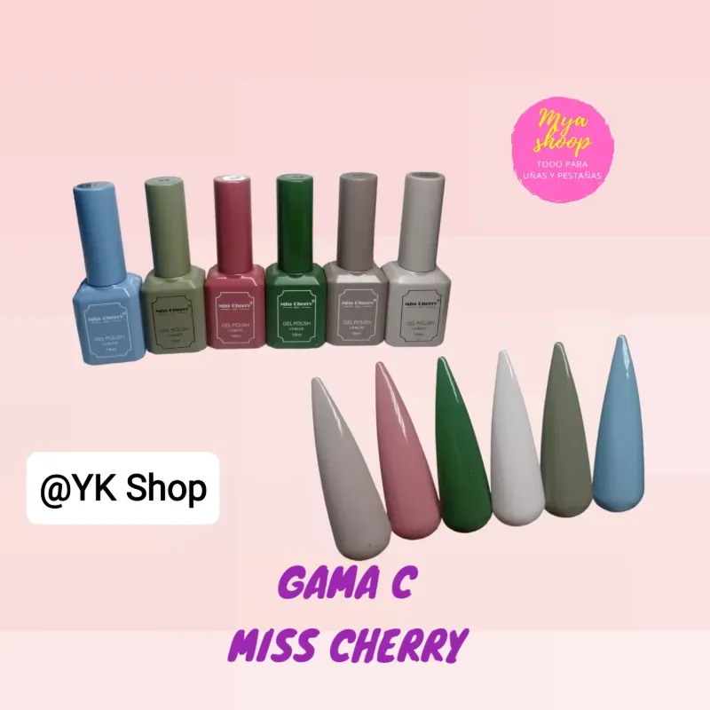 Esmaltes semipermanente miss cherry 16 ml