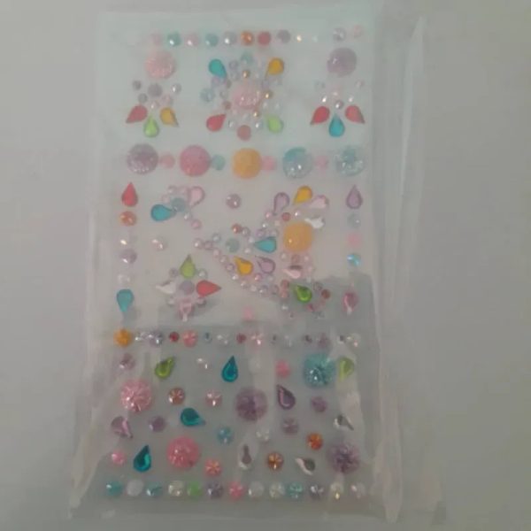 Stickers medias perlas varias formas varios colores 3