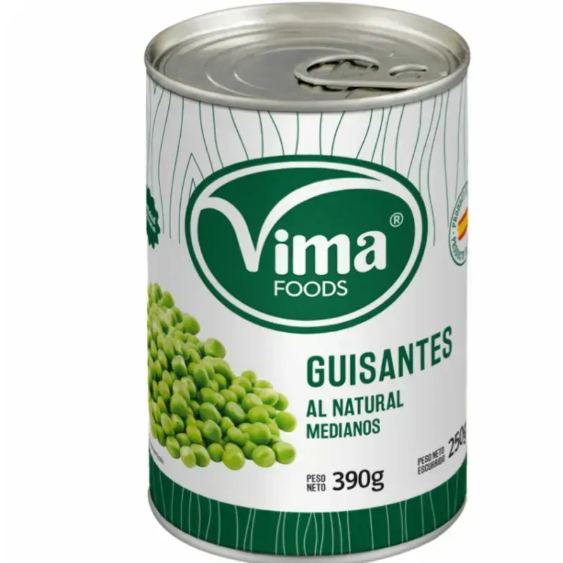 Guisantes Natural medianos Vima Foods, (390 g)