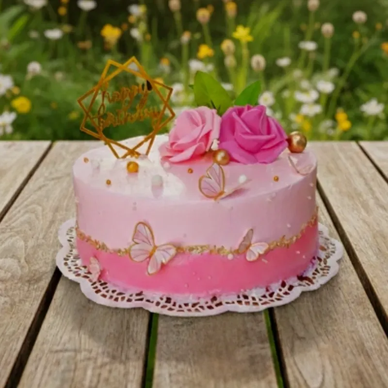 Hermosos cake Rosa 