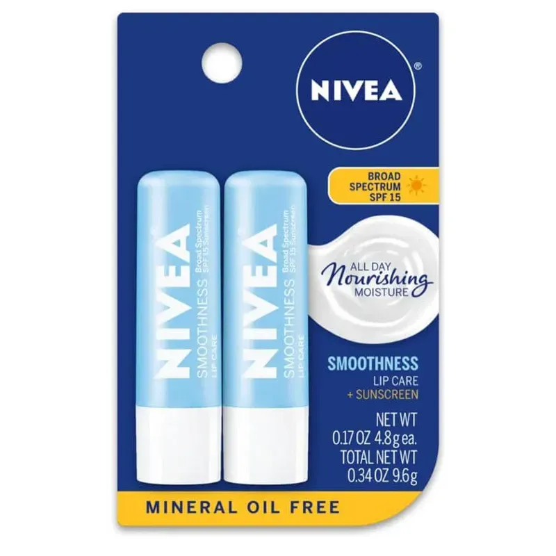 Bálsamo Labial Nivea con protección solar spf 15