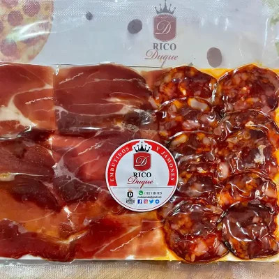 Mix de jamón ibérico y chorizo ibérico 120g