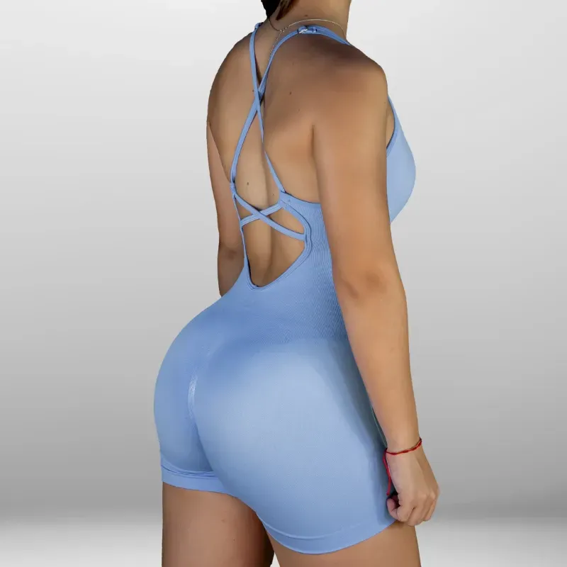 Mono Enterizo Push Up Platinum Line color Azul